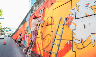 Mais de 27 artistas compõem o painel disposto na cidade de Recife, em Pernambuco